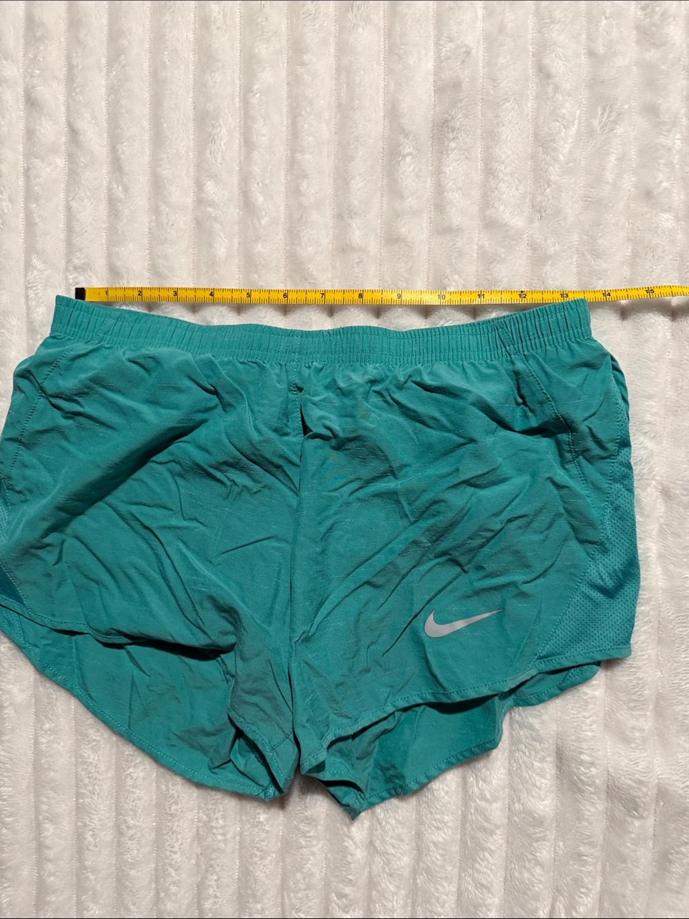 Nike Women’s Teal Athletic Shorts with Reflective Swoosh